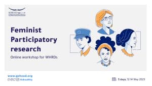 Feminist Participatory research..Online workshop for WHRDs